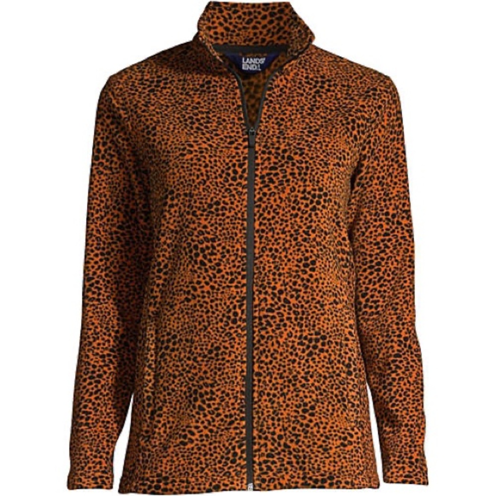 Women's Print Full Zip Fleece Jacket - Lands End brand - Picture 4 of 4